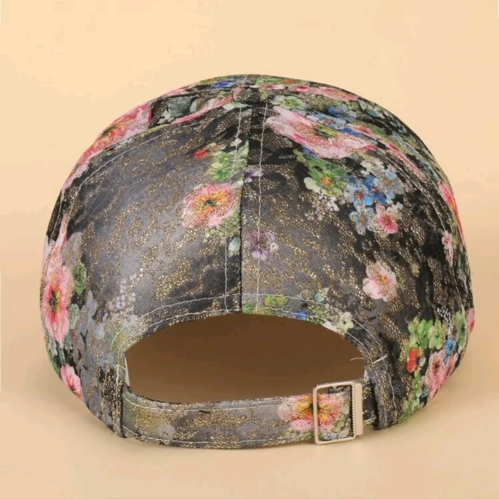 Floral print baseball cap - Picture 2 of 6